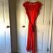 J. Crew Dresses | J Crew Orange Flutter Sleeve Dress; Sz L;Brand New | Color: Orange | Size: L