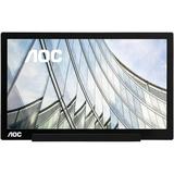 AOC 16 IPS Panel Full HD 1920x1080 220 cd/m2 Brightness USB Type-C Powered Portable LED Monitor w/ Case I1601FWUX - PRO