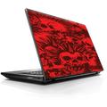 Laptop Notebook Universal Skin Decal Fits 13.3 to 15.6 / Red Punk Skulls Liberty Spikes
