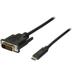 StarTech.com CDP2DVIMM1MB 3.3 ft / 1 m USB-C to DVI Cable - USB Type-C Video Adapter Cable - 1920 x 1200 - Black (CDP2DVIMM1MB)