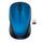 Logitech M317 Wireless Computer Mouse 3 Buttons 2.4GHz Compact with Comfortable Rubber Sides Blue