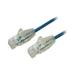 StarTech N6PAT6INBLS Cat6 Ethernet Cable - 6 in - Blue - Slim - Snagless RJ45 Cable - Network Cable - Ethernet Cord - Cat 6 Cable - 6in