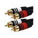 Monoprice Premium 35 2-RCA Plug Male to Male 22AWG Cable Black 102867