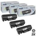 LD Products Compatible Replacements for Lexmark 50F1X00 / 501X 3PK Extra HY Black Toners