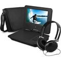 Ematic 7 Portable DVD Player with Matching Headphones and Bag - EPD707bl