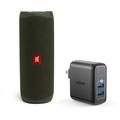 JBL Portable Bluetooth Speaker with Charges MP3 Player Green JBLFLIP5GRENAM-A2023111