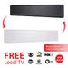 GE Pro Bar Indoor HDTV Antenna 30-mile Range VHF UHF 1080P 4K Reversible Black/White 33683