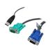 10FT USB/VGA BONDED KVM CABLE