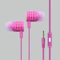 High Definition Sound 3.5mm Stereo Earbuds/ Headphone for Samsung Galaxy Note 9 Note 8 S9 S9+ S8 J2 Core A7 (2018) (Pink) - w/ Mic + MND Stylus