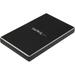 StarTech.com SAT2510BU32 Aluminum 2.5 Black SATA SuperSpeed SSD SATA Hard Drive Enclosure