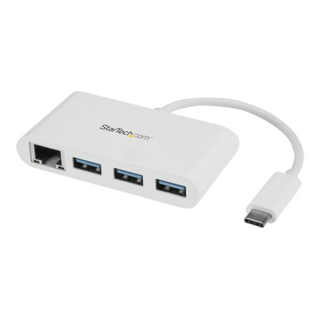 StarTech 3-Port USB 3.0 Hub plus Gigabit Ethernet - White