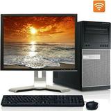 Restored Dell Desktop PC Tower System Windows 10 Intel Core i3 Processor 4GB Ram 160GB Hard Drive DVD Wifi with a 17 LCD-Computer (Refurbished)