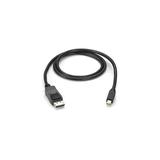 Black Box ENVMDPDP-0006-MM 6 Foot Mini-DisplayPort to DisplayPort Cable Male/Male 6-ft. (1.8-m) Black