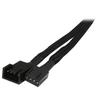 Silverstone All Black Sleeved PWM Fan Power Extension Cable (CPF03)