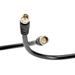 Coaxial Cable (Coax Cable) 25ft with Easy Grip Connector Caps- Black - 75 Ohm RG6 F-Type Coaxial TV Cable - 25 Feet Black