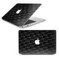Skin Decal for MacBook Air 13 A1369 A1466 / Black Grey Carbon Fiber Weave