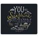 POPCreation You Are My Sunshine Charcoal Mouse pads Gaming Mouse Pad 9.84x7.87 inches