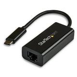 StarTech.com USB-C to Gigabit Ethernet Adapter - Black - Thunderbolt 3 /4 Compatible - Windows & Mac - RJ45 LAN Network Converter