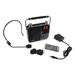 Portable Radio & PA Speaker System Compact Headset Microphone Amplifier