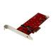 StarTech.com PEX2M2 2x M.2 SATA SSD Controller Card - PCIe - PCI Express M.2 SATA III Controller - NGFF Card Adapter