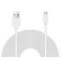 OMNIHIL 2-Port Wall Charger with (32FT) 2.0 High Speed USB Cable for Belkin Valet Charger with (32FT) Power Pack - WHITE