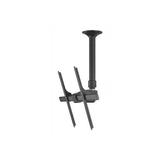 Atdec ceiling mount for large display short pole Loads up to 143lb Black Universal VESA up to 800x500