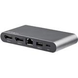 StarTech.com USB C Dock - 4K Dual Monitor DisplayPort - Mini Laptop Docking Station - 100W Power Delivery Passthrough - GbE 2-Port USB-A Hub - USB Type-C Multiport Adapter - 3.3 Cable