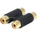 Monoprice 2x RCA Jack to 2x RCA Jack Adapter Gold Plated