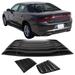 Ikon Motorsports Compatible with Fits 11-23 Dodge Charger V2 Style Rear Side Window Louver Air Vent