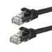 Monoprice Cat5e Ethernet Patch Cable - 100 Feet - Black | Network Internet Cord - RJ45 Stranded 350Mhz UTP Pure Bare Copper Wire 24AWG - Flexboot Series