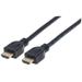 Manhattan In-wall CL3 High Speed 4K HDMI Cable - HDMI Male to Male Shielded Black 3 ft.