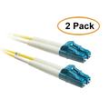 eDragon Fiber Optic Cable LC/LC Singlemode Duplex 9/125 3 Meter (10 Foot) 2 Pack