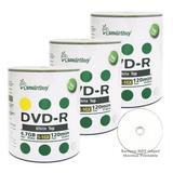 300 Pack Smartbuy 16X DVD-R 4.7GB 120Min White Top (Non-Printable) Data Blank Media Recordable Disc