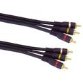 IEC M7393-03 3 RCA to 3 RCA Blue Python Cable for Hi Resolution Signals 3