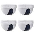 VideoSecu 4 Pack Dome Indoor CCD Security Camera 420TVL 3.6mm Wide Angle Lens for Home CCTV DVR Surveillance System b4d