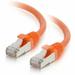 C2G / Cables to Go 00876 Cat6 Snagless Shielded (STP) Network Patch Cable Orange (1 Foot/0.30 Meters)