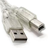 15ft USB Cable for: Epson WorkForce WF-2540 Wireless All-in-One Color Inkjet Printer Copier Scanner ADF Fax Silver