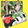 Disney Bath | Mickey & Minnie Tropical Cooler Bag Beach Towel | Color: Green/White | Size: Os