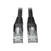 Tripp Lite Premium Cat6 Gigabit Snagless Molded UTP Patch Cable 24 AWG 550 MHz/1 Gbps (RJ45 M/M) Black 35 ft. (N201-035-BK)