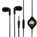 Headphones Retractable Earphones for LG G8X ThinQ Phone - Hands-free Headset 3.5mm w Mic Earbuds Earpieces Microphone Z7K