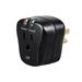 Monoprice 1 Outlet Portable Mini Power Surge Protector Wall Tap - Black | UL Rated 540 Joules With Grounded And Protected Light Indicator