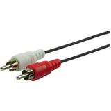 GE 6 ft. Stereo RCA Audio Cable Red White Plugs Black 33571