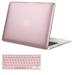 Mosiso Plastic Hard Cover Case for MacBook Air 13 inch No Touch ID (Models: A1369 &A1466 2010-2017)With Keyboard Cover Rose-Gold