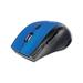 Manhattan Curve Wireless Optical Mouse - Five Button with Scroll Wheel 1600 dpi Blue/Black