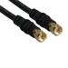 Kentek 3 Feet FT RG-6 RG6 F-type Screw on RF Gold Plated Cord Wire Connector Coaxial 75 ohm Digital Cable Satellite TV VCR Black