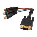 StarTech.com HD15CPNTMF No 6in HD15 to Component RCA Breakout Cable Adapter - M/F