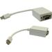 Cable Wholesale Mini DisplayPort to VGA Adapter Cable Mini DisplayPort (MiniDP/mDP) Male to HD15 Female Only works from DisplayPort to VGA 6 inch