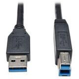 6ft Usb 3.0 Superspeed Device Cable 5 Gbps Ab M-m Black 6ft