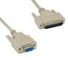 Kentek 3 Feet FT DB9 Female to DB25 Male Serial RS-232 Cable Adapter Cord AT Modem 28 AWG F/M Molded D-SUB 9 to 25 Pin for PC Mac Serial Device