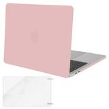 Mosiso MacBook Pro 13 Case A2159/A1989 /A1706/A1708 Plastic Hard Cover Case for Newest Macbook Pro 13 Inch with/without Touch Bar and Touch ID 2016 2017 2018 2019 Rose Quartz